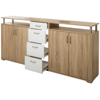 Dressoir Maximo - son oma et blanc
