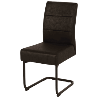 Chaise Enno 3 revêtement tissu noir