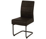 Chaise Enno 3 revêtement tissu noir