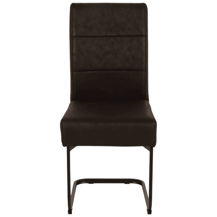 Chaise Enno 3 revêtement tissu noir