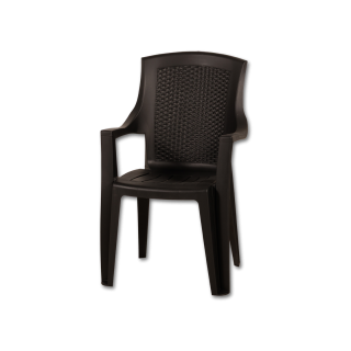 Chaise plastique EDEN anthracite