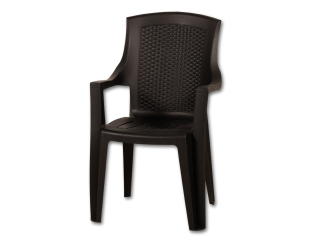 Chaise plastique EDEN anthracite