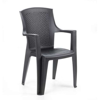 Chaise plastique EDEN anthracite