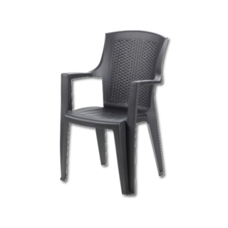 Chaise plastique EDEN anthracite