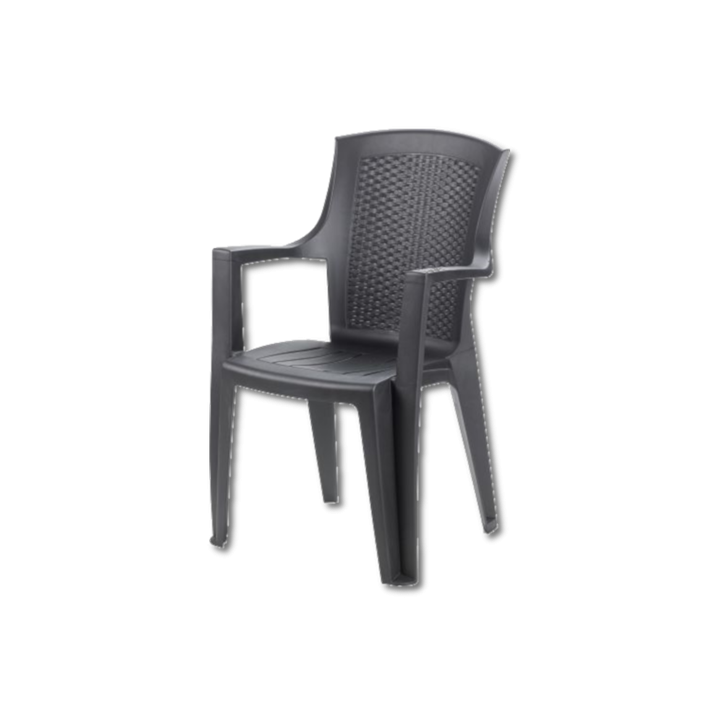 Chaise plastique EDEN anthracite