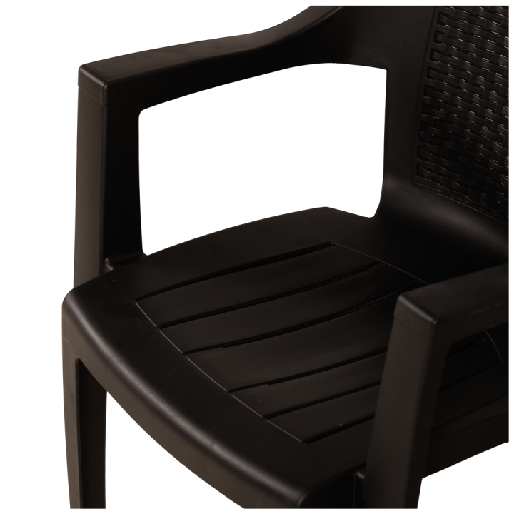 Chaise plastique EDEN anthracite