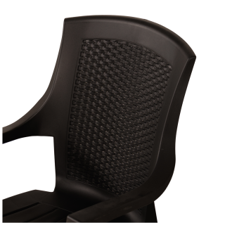 Chaise plastique EDEN anthracite