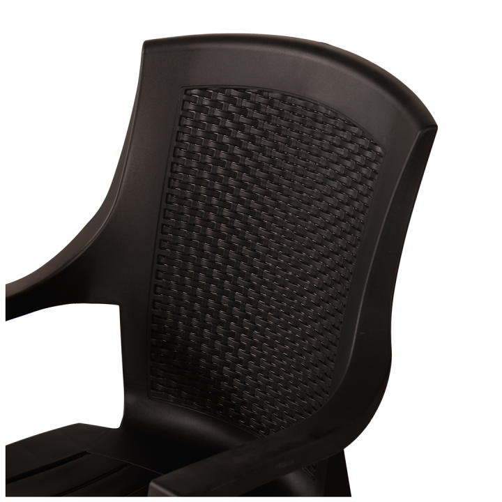 Chaise plastique EDEN anthracite