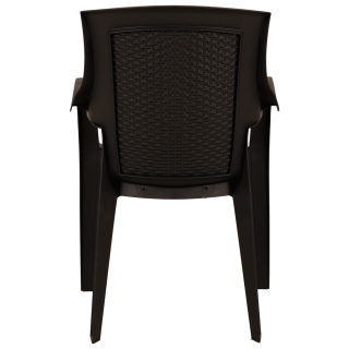 Chaise plastique EDEN anthracite