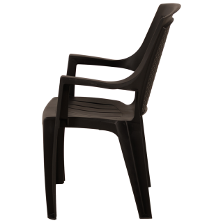 Chaise plastique EDEN anthracite