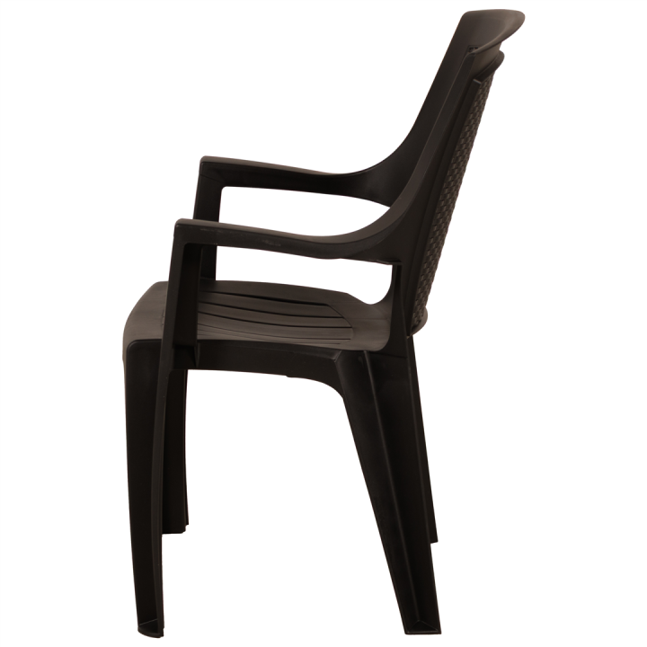 Chaise plastique EDEN anthracite