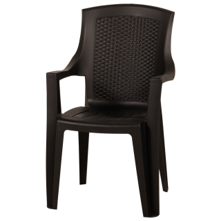 Chaise plastique EDEN anthracite