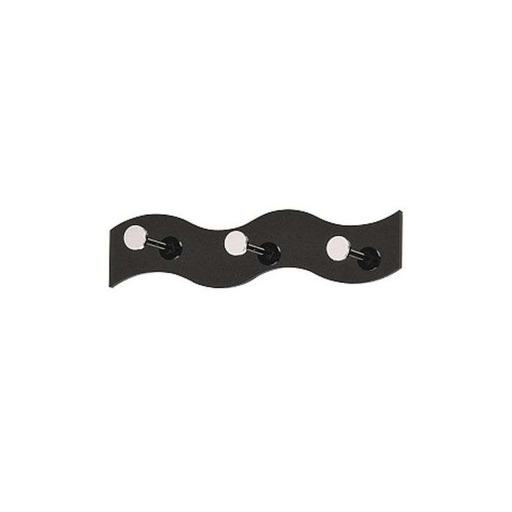 Porte-manteau Wavy noir