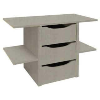 Bloc 3 tiroirs Gris A00033,9898