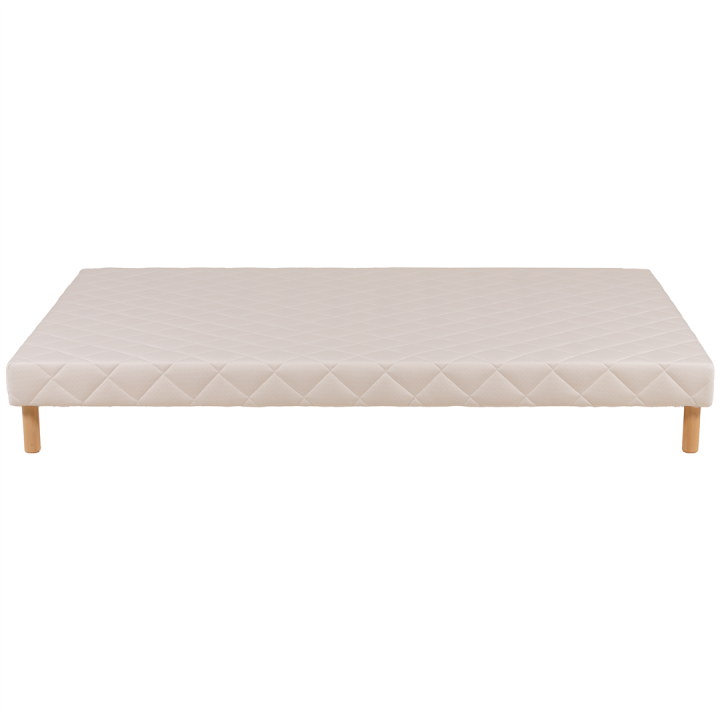 Sommier tapissier 140x190 Cansas Coutil beige