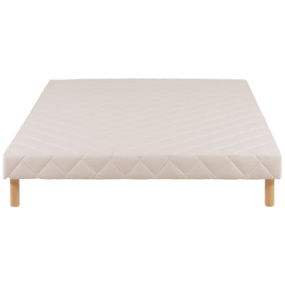 Sommier tapissier 140x190 Cansas Coutil beige