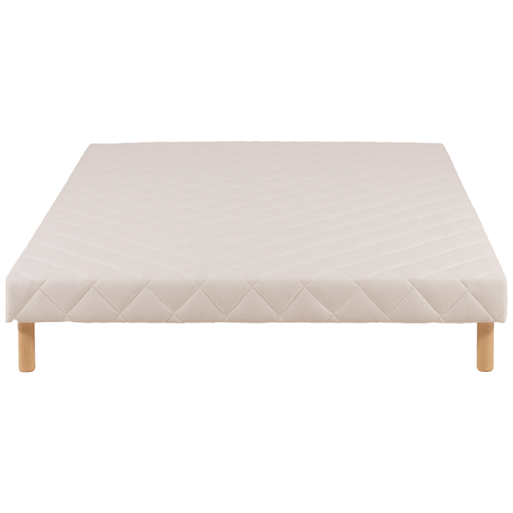 Sommier tapissier 140x190 Cansas Coutil beige