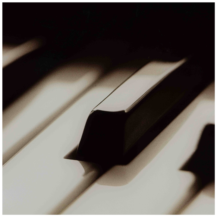 Table de salon Piano noir/blanc