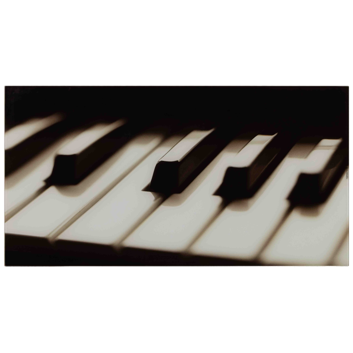 Table de salon Piano noir/blanc