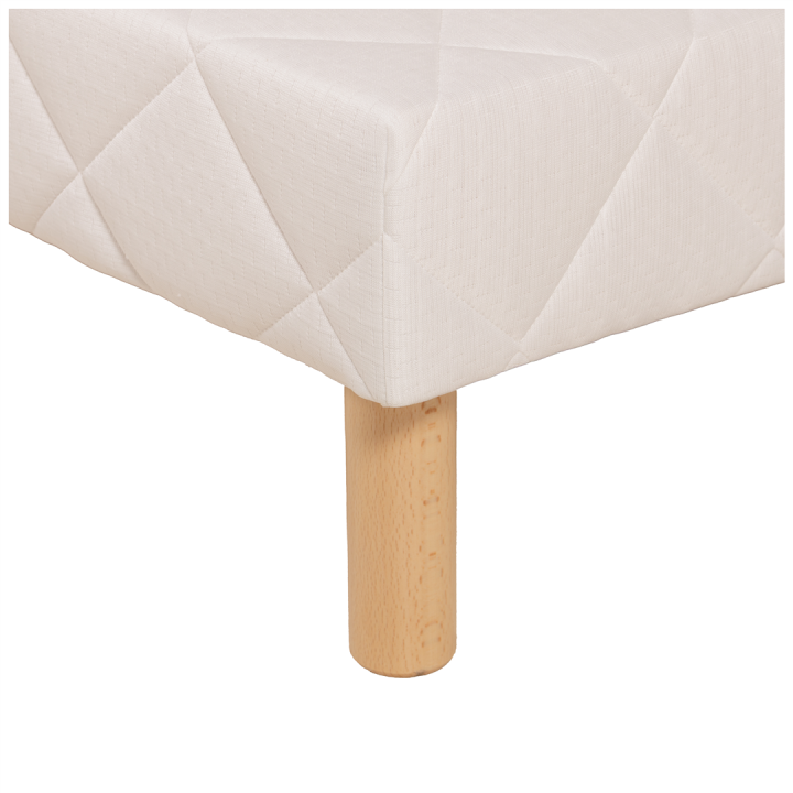 Sommier tapissier 90x200 Cansas Coutil beige