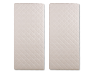 Sommier tapissier (2x) 80x200 Cansas Coutil beige