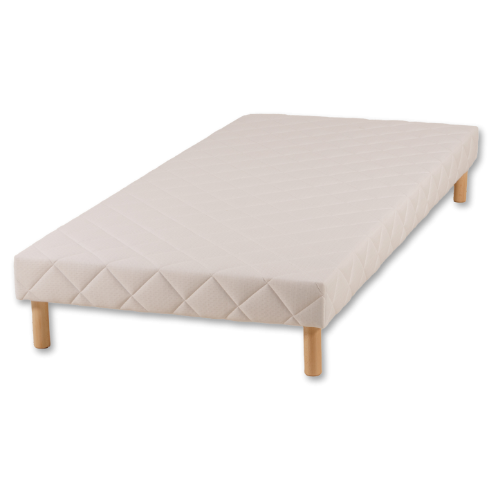 Sommier tapissier (2x) 80x200 Cansas Coutil beige