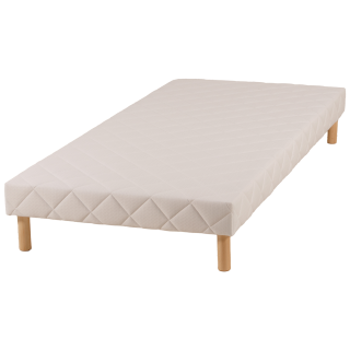 Sommier tapissier (2x) 80x200 Cansas Coutil beige