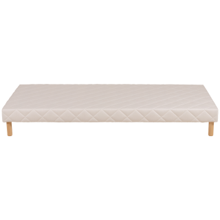 Sommier tapissier 90 x 190cm Beige Cansas