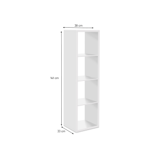 Etagère colonne max 4 blanc