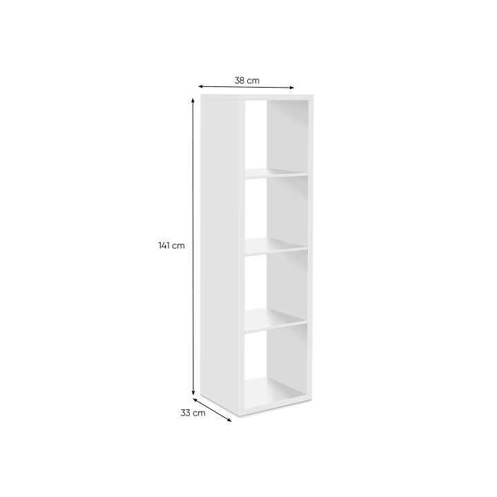 Etagère colonne max 4 blanc