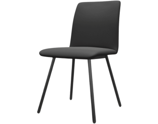 Chaise Pisa gris anthracite