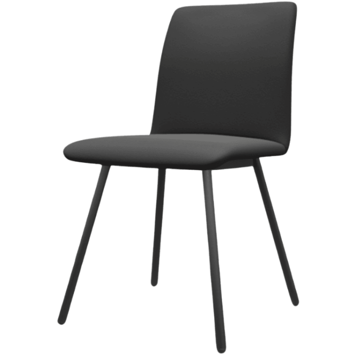 Chaise Pisa gris anthracite