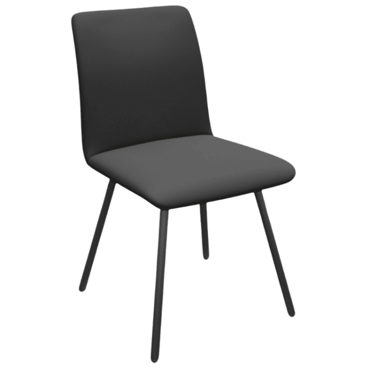 Chaise Pisa gris anthracite