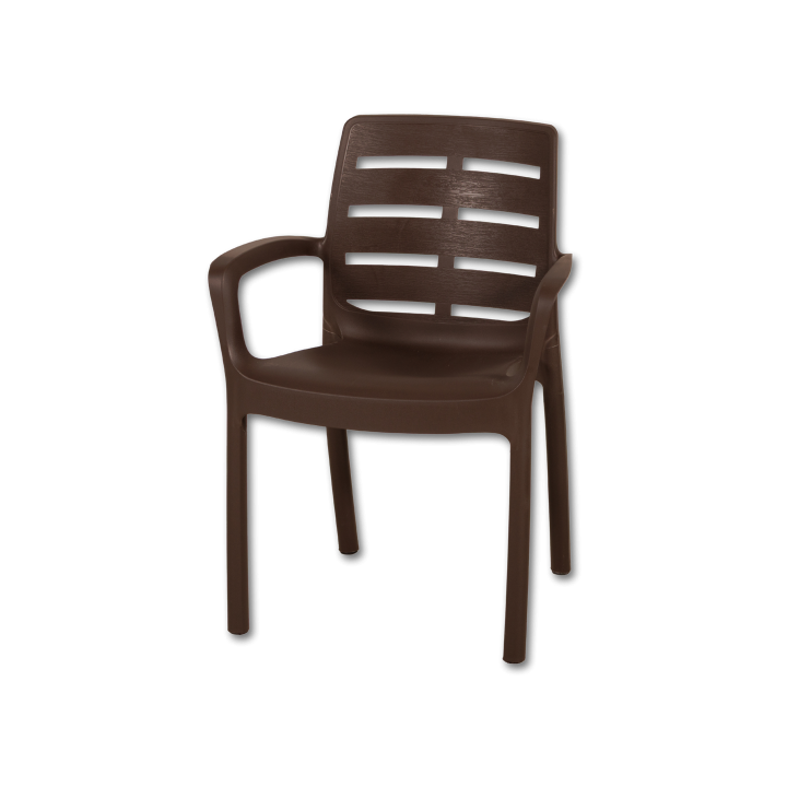 Chaise plastique Borneo moka