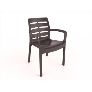 Chaise plastique Borneo moka