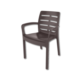 Chaise plastique Borneo moka