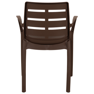Chaise plastique Borneo moka