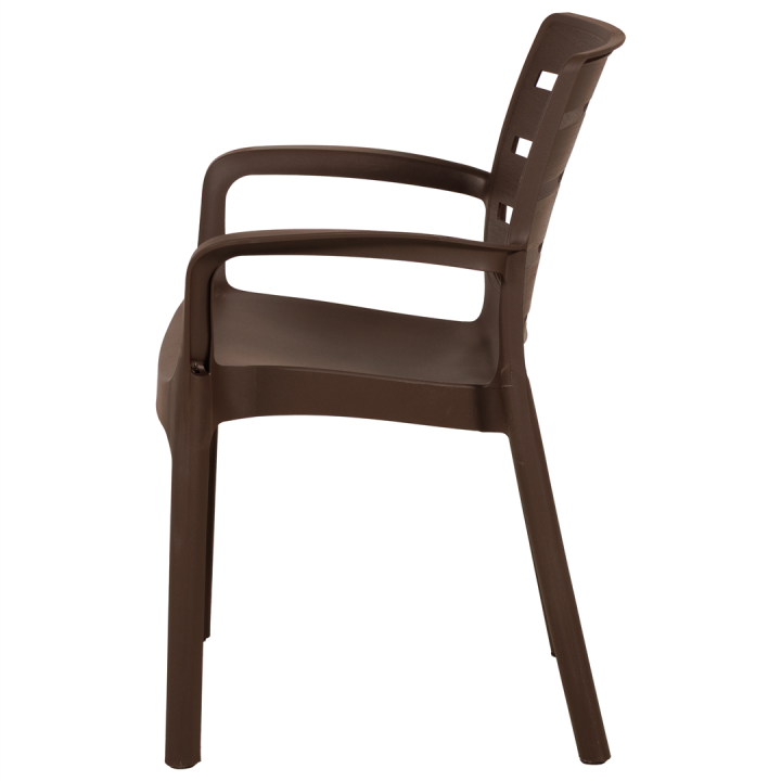 Chaise plastique Borneo moka