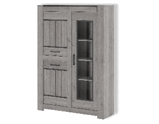 Vitrine Tom chêne gris