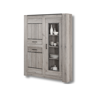 Vitrine Tom chêne gris