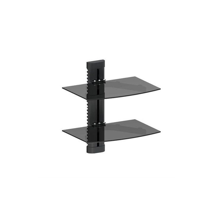 Support DVD verre noir