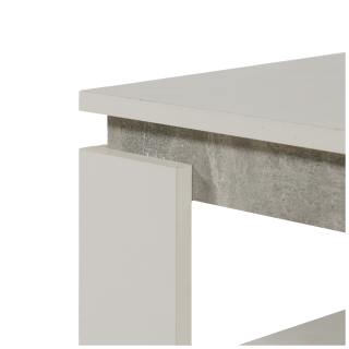 Table de salon Tim II blanc/béton