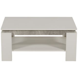 Table de salon Tim II blanc/béton