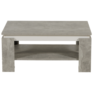 Table de salon Tim II  béton/blanc