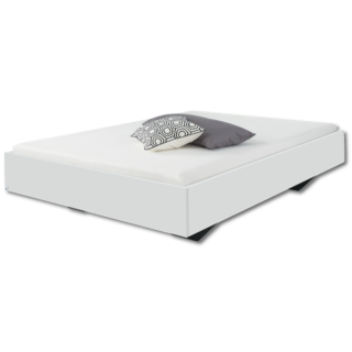 Cadre de lit 140x200 Phoenix blanc brillant