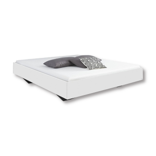Cadre de lit 140x200 Phoenix blanc brillant
