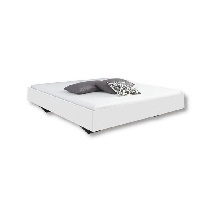 Cadre de lit 140x200 Phoenix blanc brillant