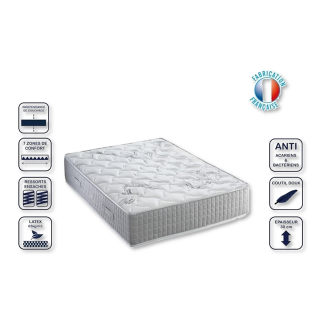 Matelas 140x200cm Latex Spring ressorts ensachés
