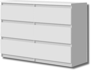 Commode 6T Chelsea blanc