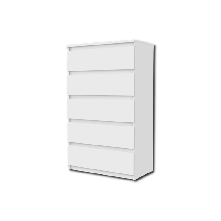 Chiffonnier 5T Chelsea blanc